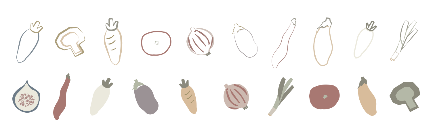 Ilustração de legumes